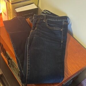 American Eagle Skinny Blue Jeans in Dark Wash